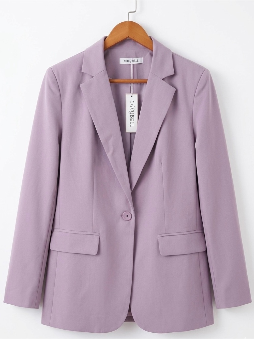 Lavender Single-Button Blazer
